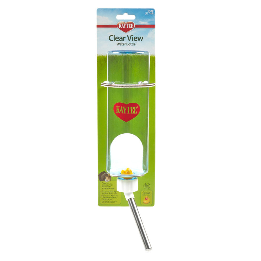 Kaytee Clear Water Bottle, Single Clear