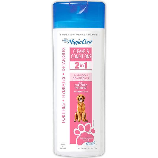 Four Paws Magic Coat Cleans & Conditions Dog 2 in 1 Shampoo and Conditioner Dog 2 in 1 Shampoo & Conditioner 1ea/16 oz (1 ct)