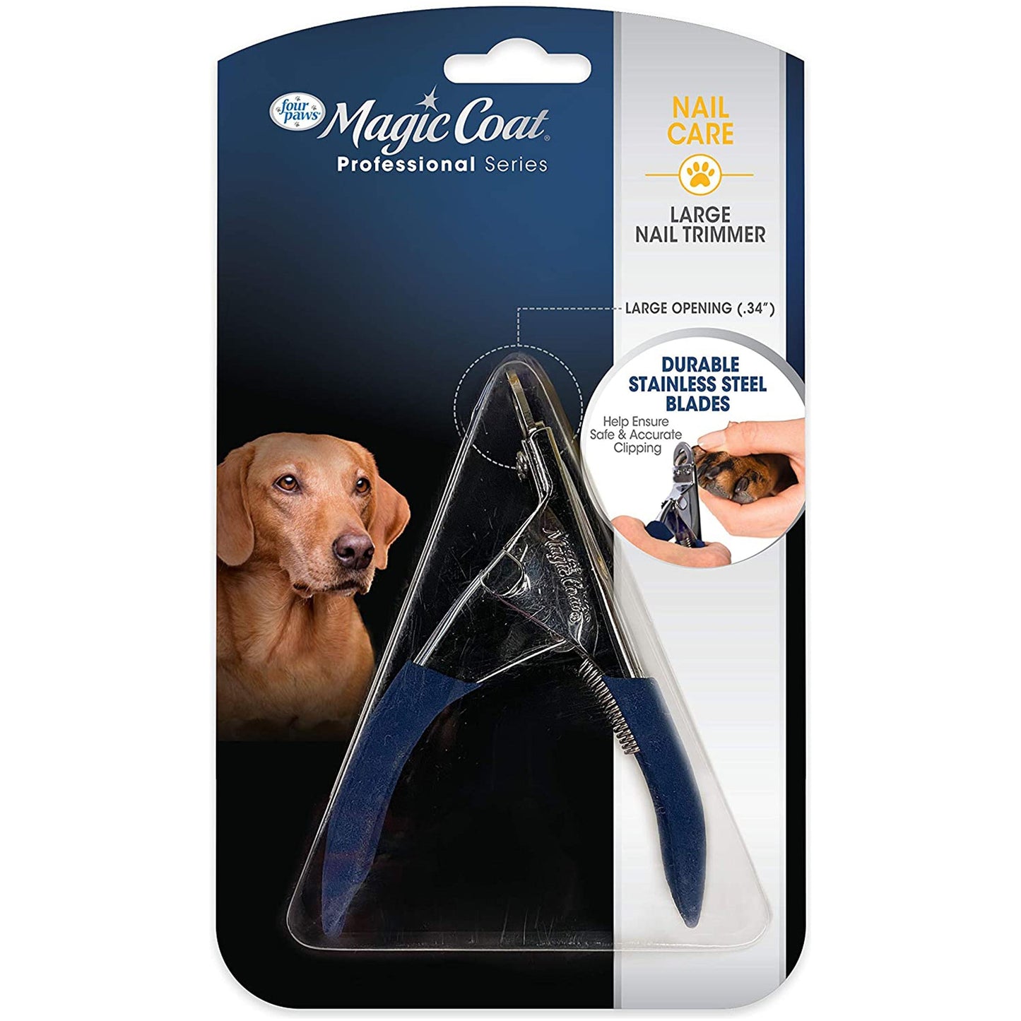 Four Paws Magic Coat Professional Series Nail Trimmer and Non-Slip Grip Nail Clipper for Dogs