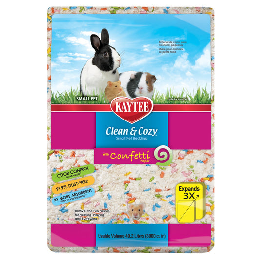 Kaytee Clean  Cozy Confetti Bedding