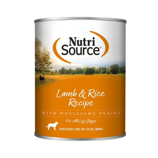 NutriSource Canned Dog Food Lamb & Rice 13oz