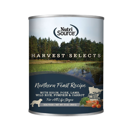NutriSource Harvest Selects Canned Dog Food Northern Feast 13oz