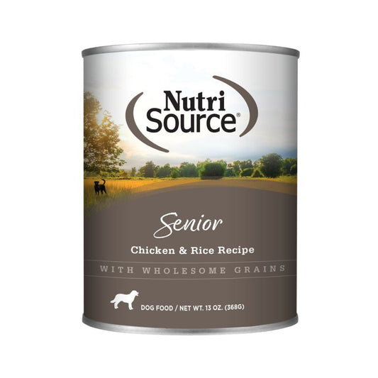 NutriSource Senior Canned Dog Food Chicken & Rice 13oz.