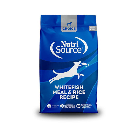 NutriSource Choice Dry Dog Food Whitefish & Rice 5lb