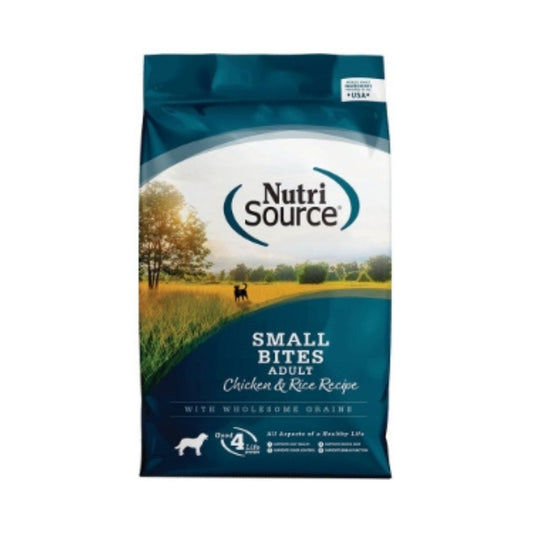 NutriSource Small Bites Adult Dry Dog Food Chicken & Rice