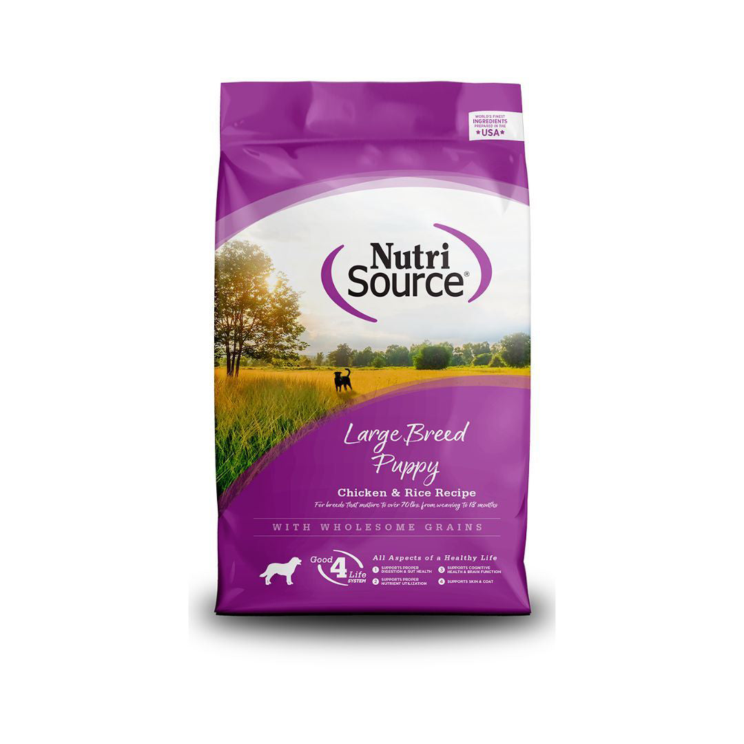 NutriSource Large Breed Puppy Dry Dog Food Chicken & Rice