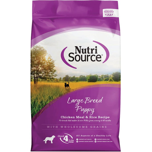 NutriSource Large Breed Puppy Dry Dog Food Chicken & Rice