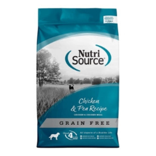 NutriSource Grain Free Dry Dog Food Chicken & Peas