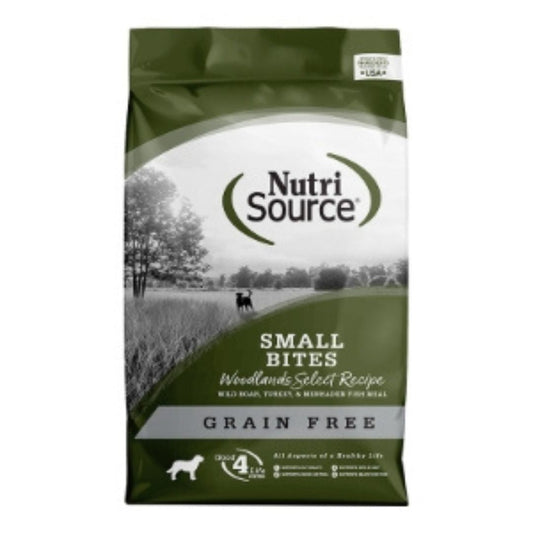 NutriSource Select Recipe Small Bites Grain Free Dry Dog Food Woodlands Select