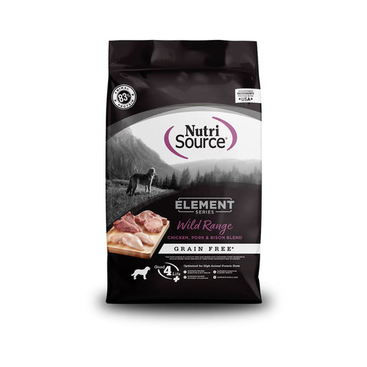 NutriSource Element Series Grain Free Dry Dog Food Wild Range