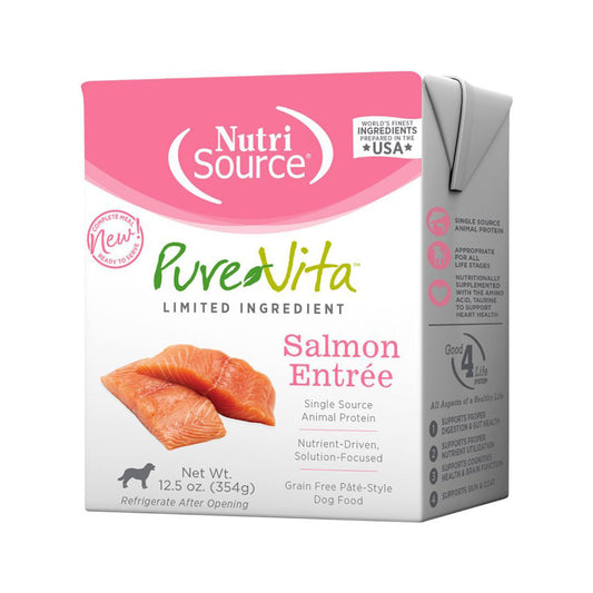 Pure Vita Dog Grain Free Salmon Entree 12.5oz. (Case of 12)