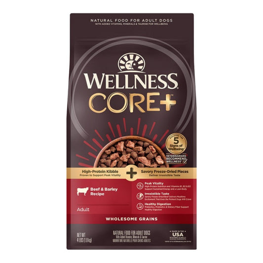 Wellness Core+ Beef Barley Adult Dog Food