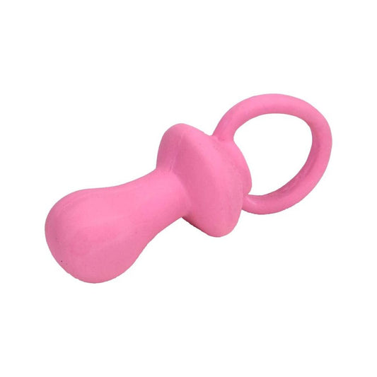 Rascals Latex Pacifier Dog Toy Pink 1ea/4.5 in