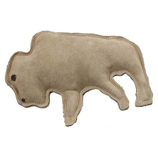 Dura-Fused Leather Dog Toy Buffalo Tan 1ea/LG
