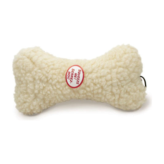 Spot Fleece Dog Toy Bone Natural Durable Chew Toy for Dogs in Multiple Sizes