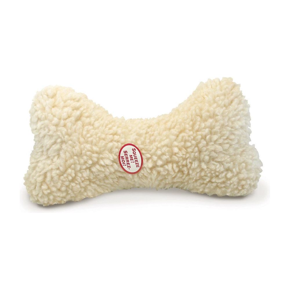 Spot Fleece Dog Toy Bone Natural Durable Chew Toy for Dogs in Multiple Sizes