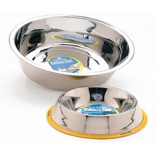 Spot Stainless Steel Mirror Finish Dog Bowl Silver, Single Unit