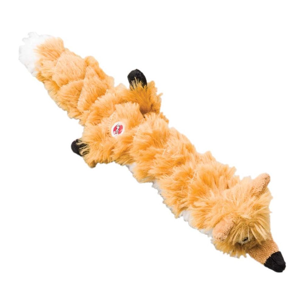Skinneeez Extreme Quilted Dog Toy Fox Plush Durable Squeaky Chew Toy for Dogs