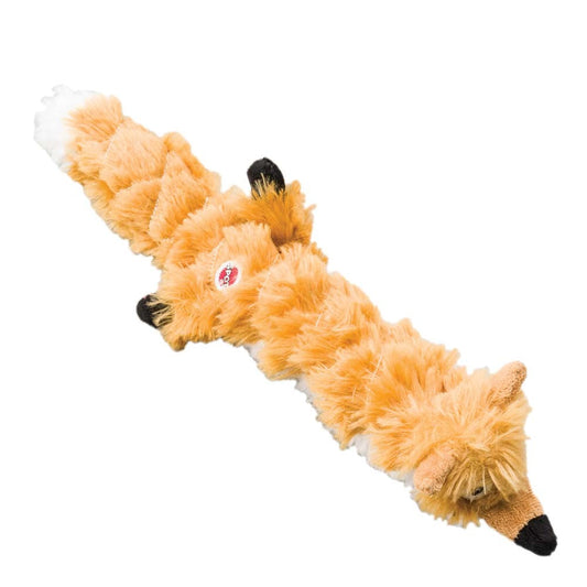 Skinneeez Extreme Quilted Dog Toy Fox Plush Durable Squeaky Chew Toy for Dogs