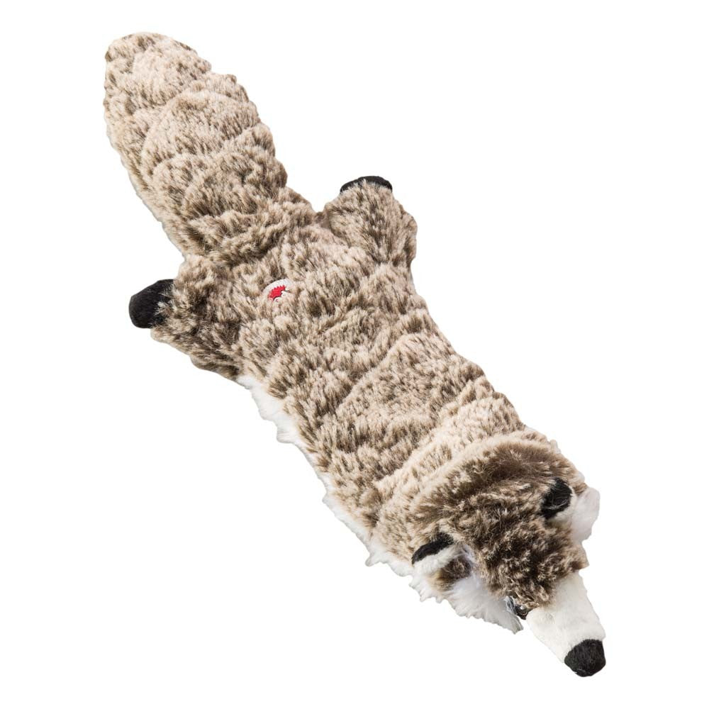 Skinneeez Extreme Quilted Dog Toy Raccoon Durable Plush Squeaky Pet Chew Toy