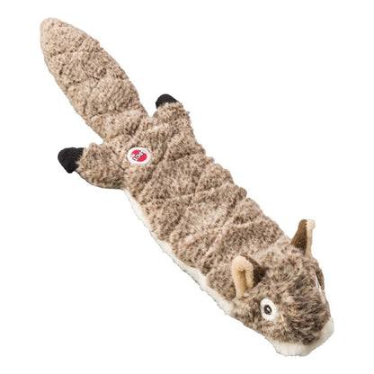 Skinneeez Extreme Quilted Dog Toy Squirrel Durable Plush for Active Chewers