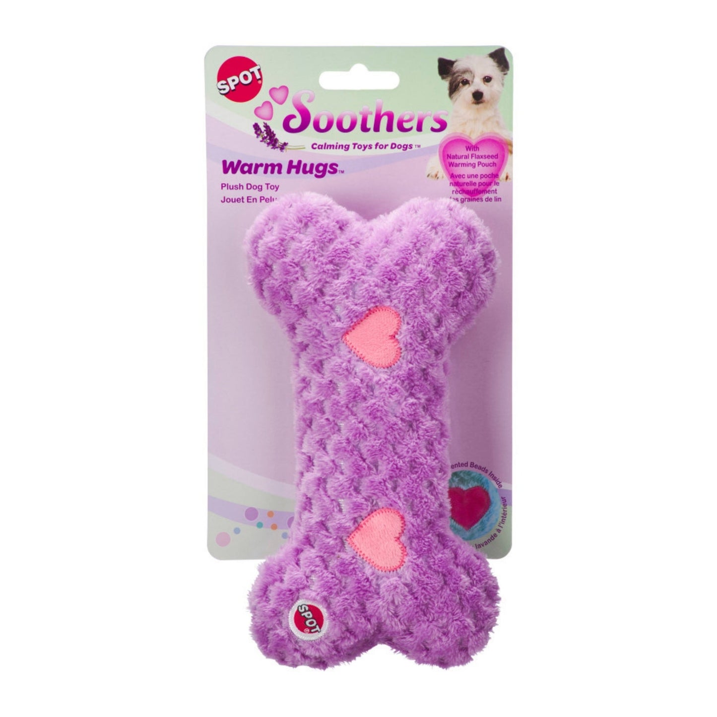 Spot Soothers Warm Hug Bone Dog Toy Assorted Size