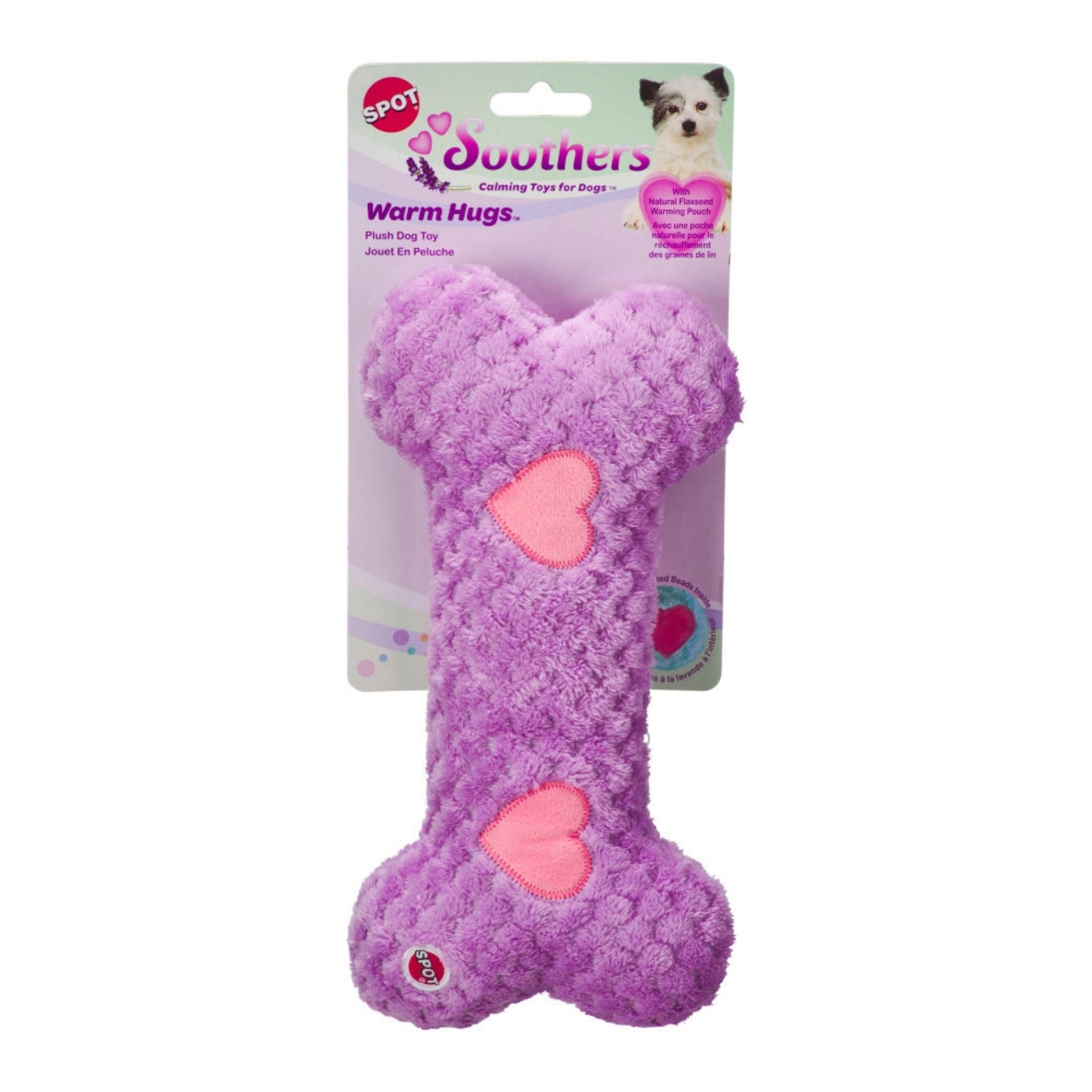 Spot Soothers Warm Hug Bone Dog Toy Assorted Size