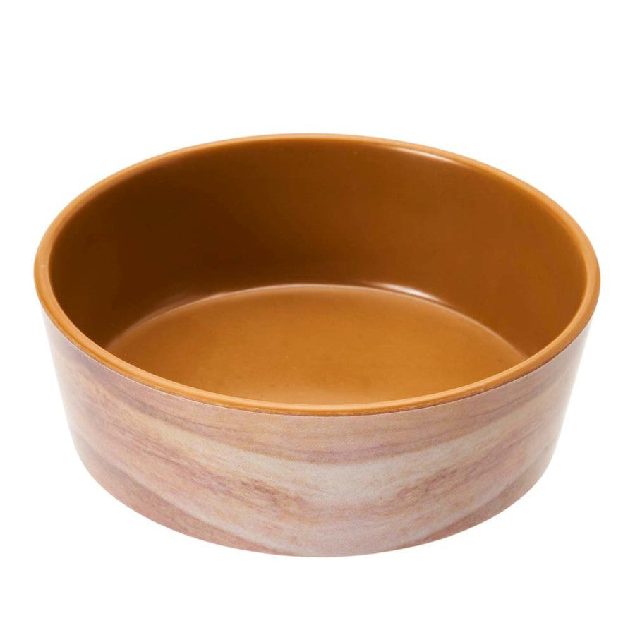 Spot Unbreak-A-Bowlz Wood Dog Bowl Tan/Brown Durable and Stylish Pet Feeding Bowl