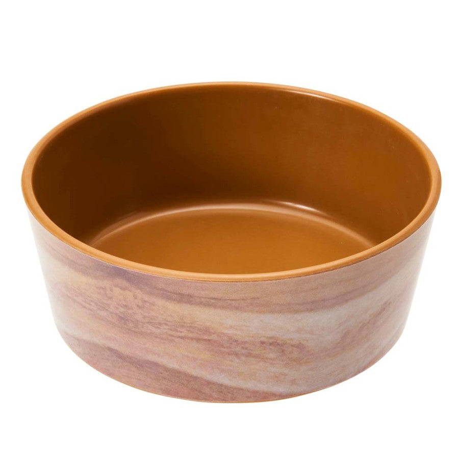 Spot Unbreak-A-Bowlz Wood Dog Bowl Tan/Brown Durable and Stylish Pet Feeding Bowl