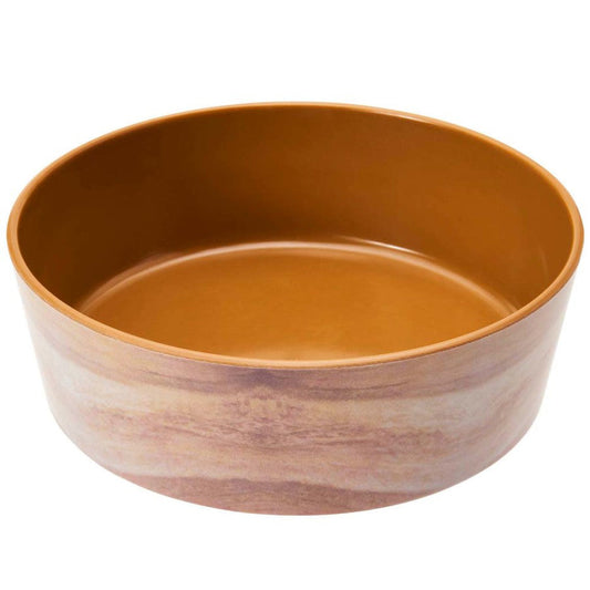 Spot Unbreak-A-Bowlz Wood Dog Bowl Tan/Brown Durable and Stylish Pet Feeding Bowl