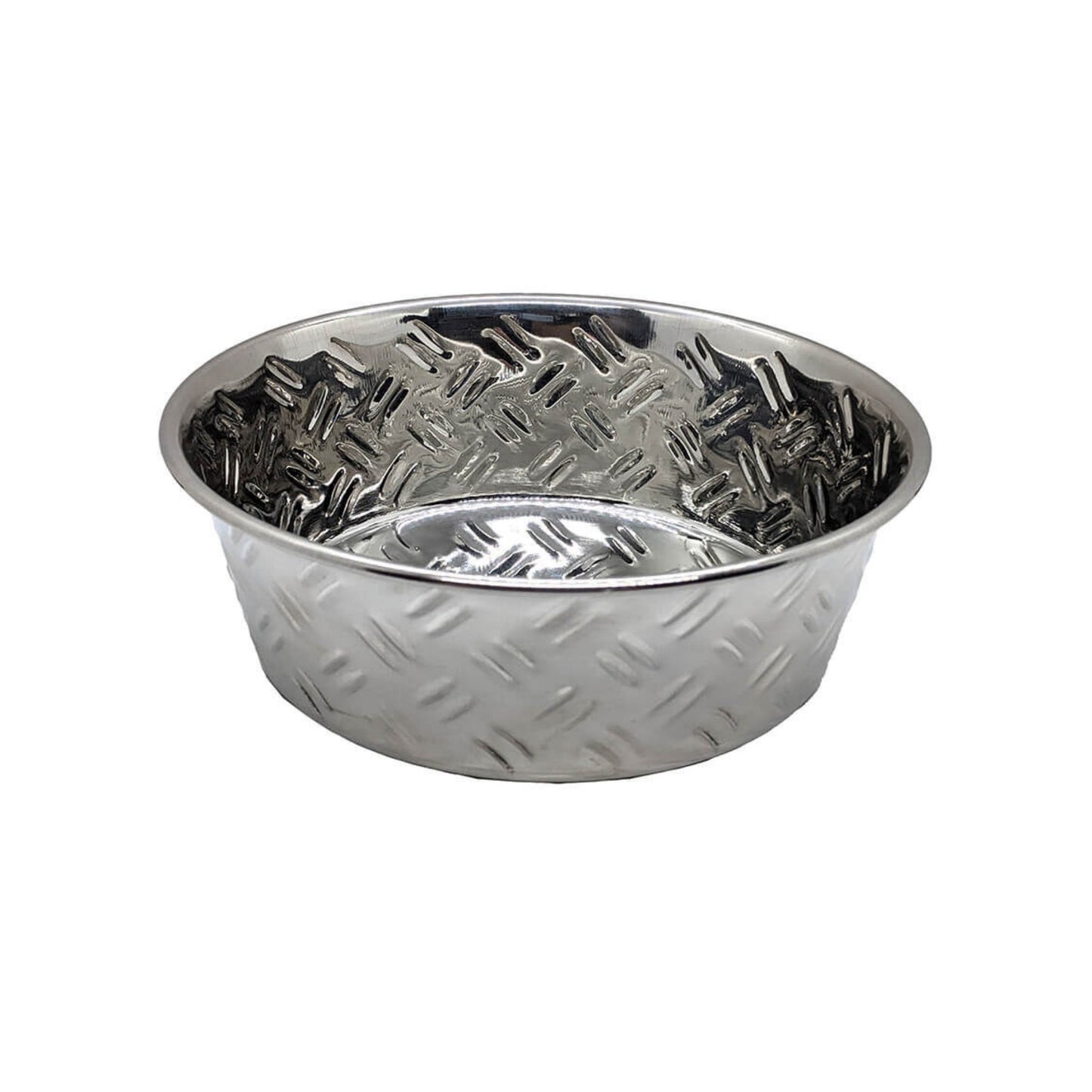 Spot CrissCross Stainless Steel NoSkid Dog Bowl with Non-skid Bottom in Various Sizes