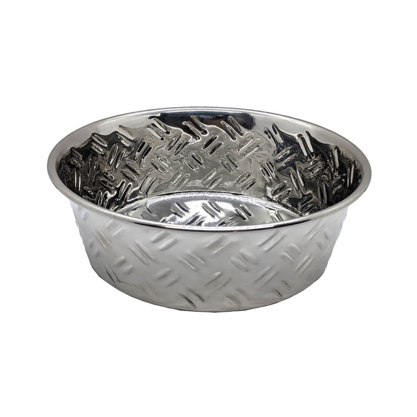 Spot CrissCross Stainless Steel NoSkid Dog Bowl with Non-skid Bottom in Various Sizes