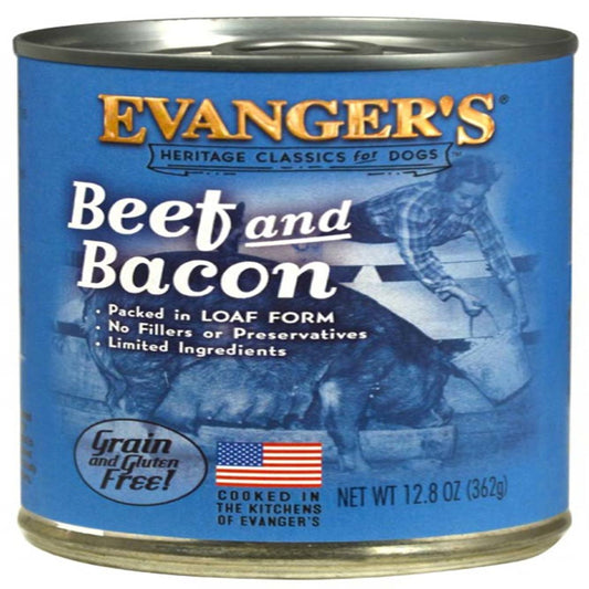 Evanger's Heritage Classic Wet Dog Food Beef & Bacon