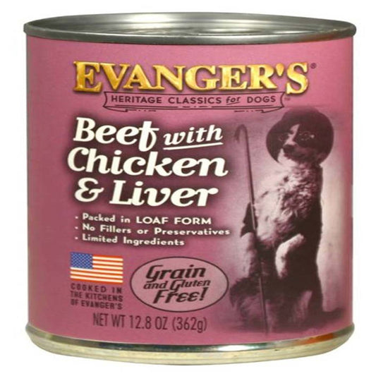 Evanger's Heritage Classic Wet Dog Food Beef, Chicken & Liver