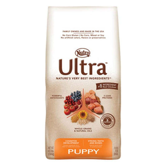 Nutro Products Ultra High Protein Puppy Dry Dog Food Trio of Proteins from Chicken, Lamb, and Salmon 15lb