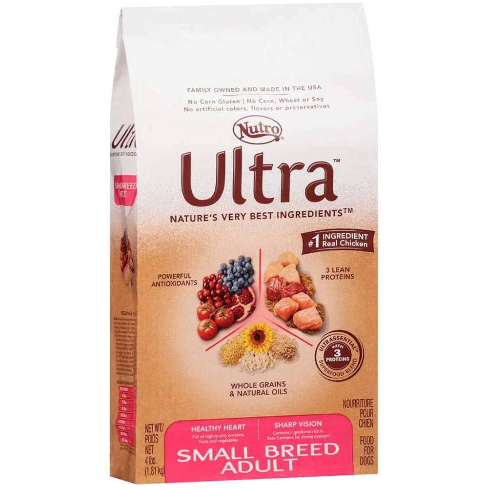 Nutro Products Ultra High Protein Small Breed Adult Dry Dog Food Trio of Proteins