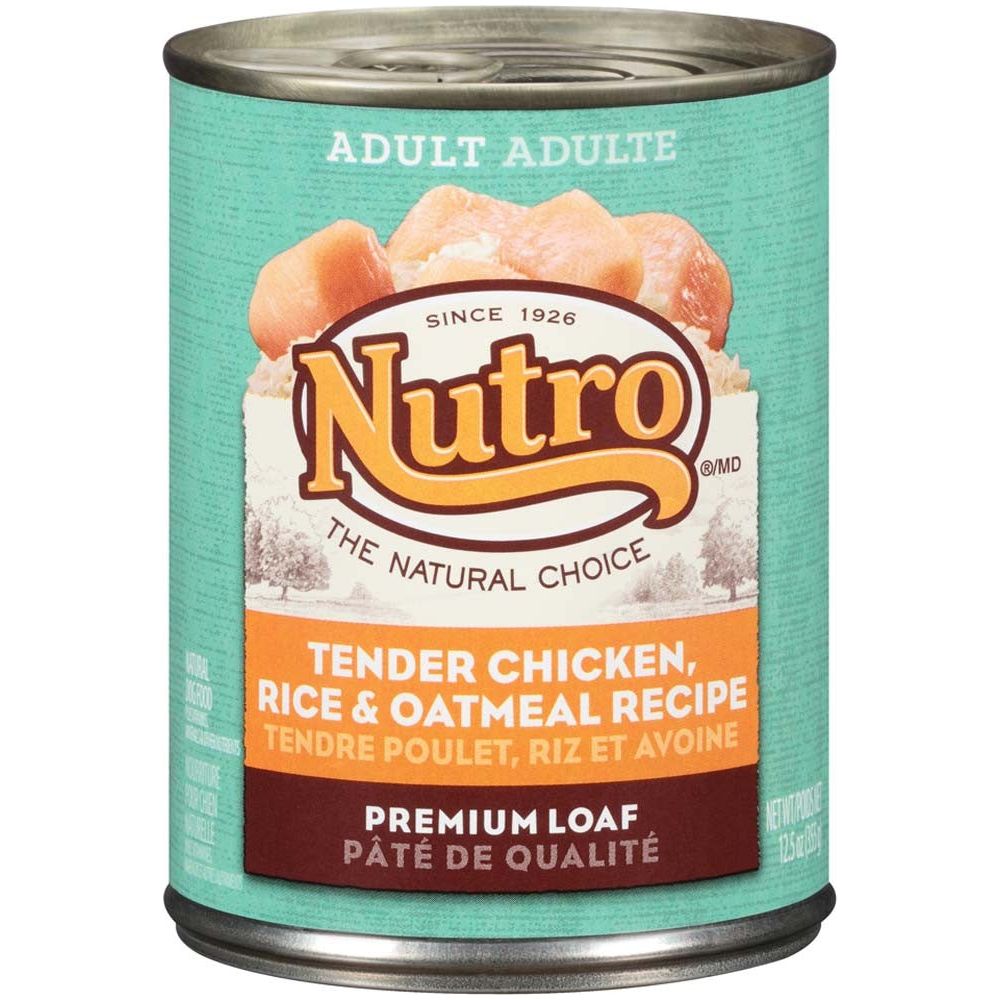 Nutro Products Premium Loaf Adult Wet Dog Food Chicken, Potato, Carrot & Pea 12.5oz 12pk