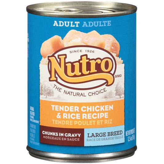 Nutro Products Large Breed Adult Wet Dog Food Chunky Chicken & Turkey Stew 12.5oz  (Case of 12)