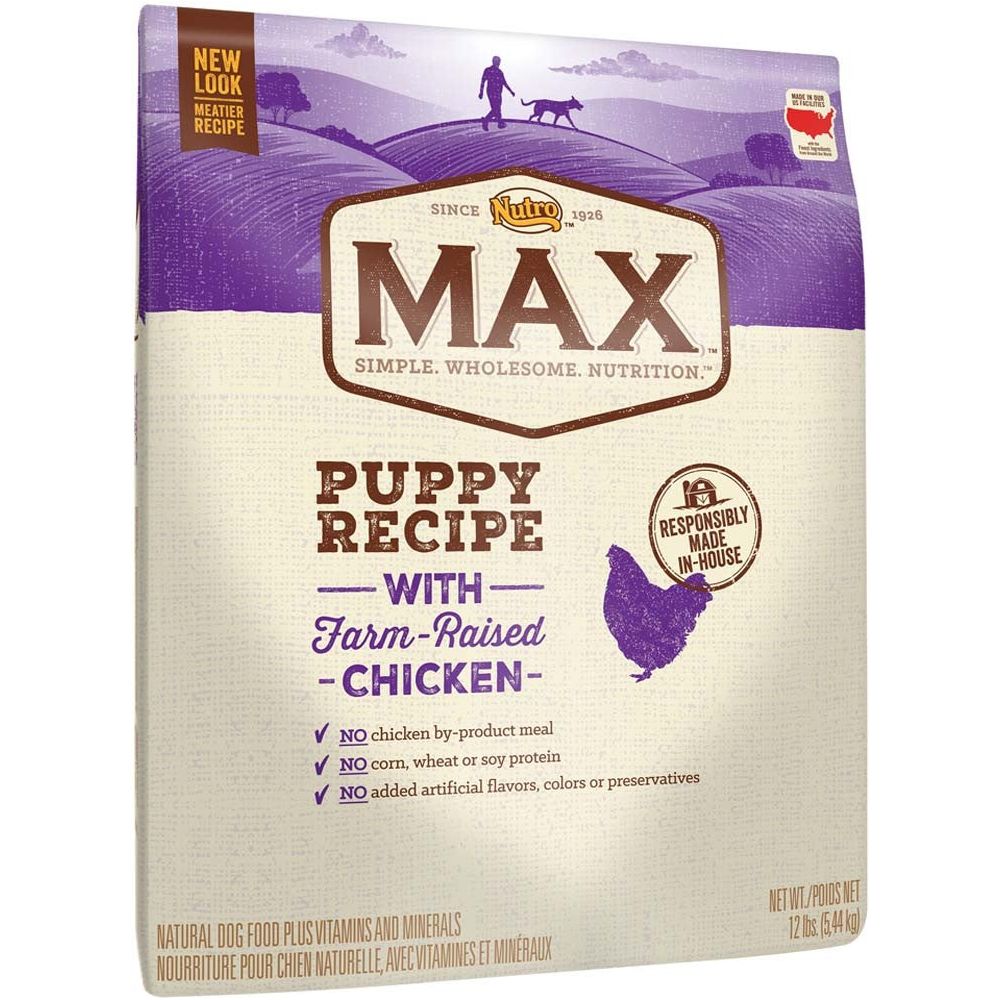 Nutro Products Max Puppy Dry Dog Food Farm-Raised Chicken