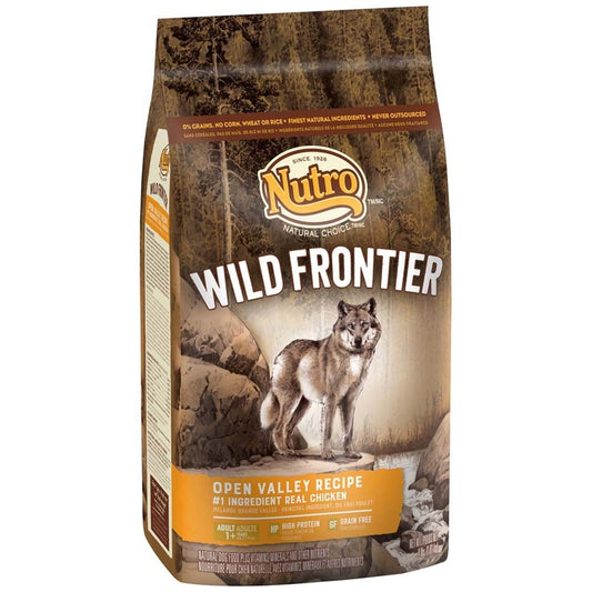Nutro Wild Frontier Adult Open Valley Recipe Grain Free Chicken Dry Dog Food 4 Pounds
