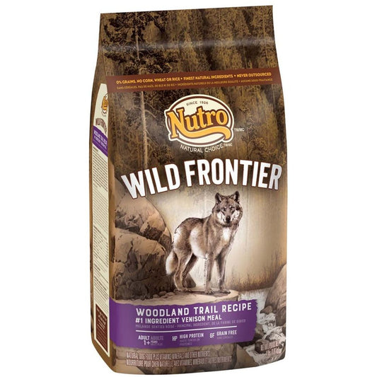Nutro Wild Frontier Adult Woodland Trail Recipe Grain Free Venison Meal Dry Dog Food 4 Pounds