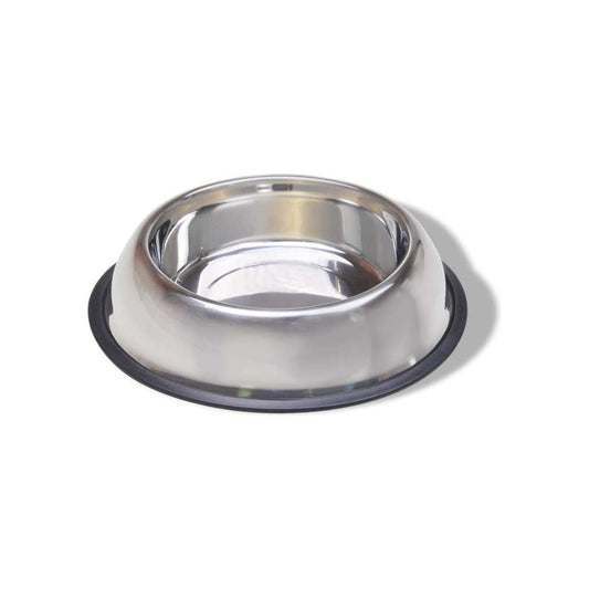 Van Ness Plastics Stainless Steel No-Tip Dish Silver