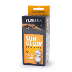 Fluker's Sun Glow 10.0 UVB Desert Coil Bulb White