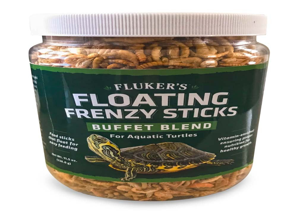 Fluker's Buffet Blend Aquatic Turtles Floating Frenzy Sticks Freeze Dried Food