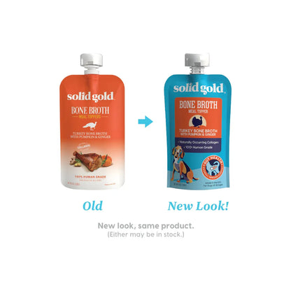 Solid Gold Dog Pouch Bone Broth Turkey 8oz.