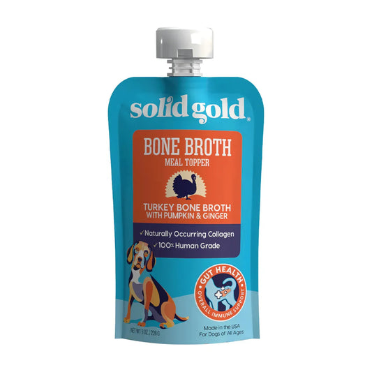 Solid Gold Dog Pouch Bone Broth Turkey 8oz.