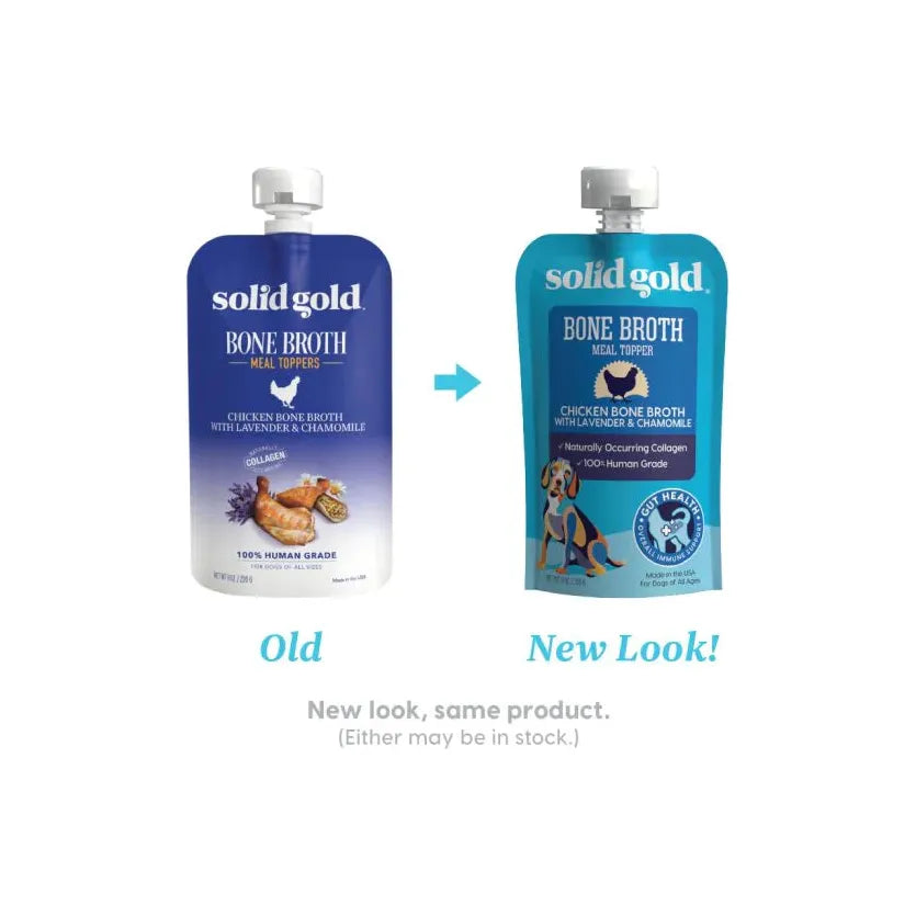Solid Gold Dog Pouch Bone Broth Chicken 8oz.