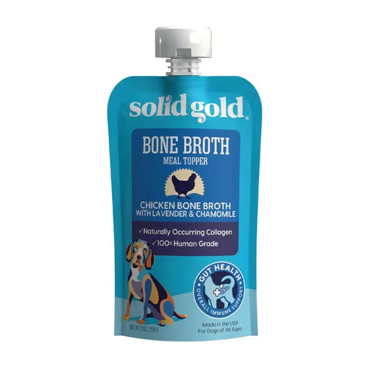 Solid Gold Dog Pouch Bone Broth Chicken 8oz.