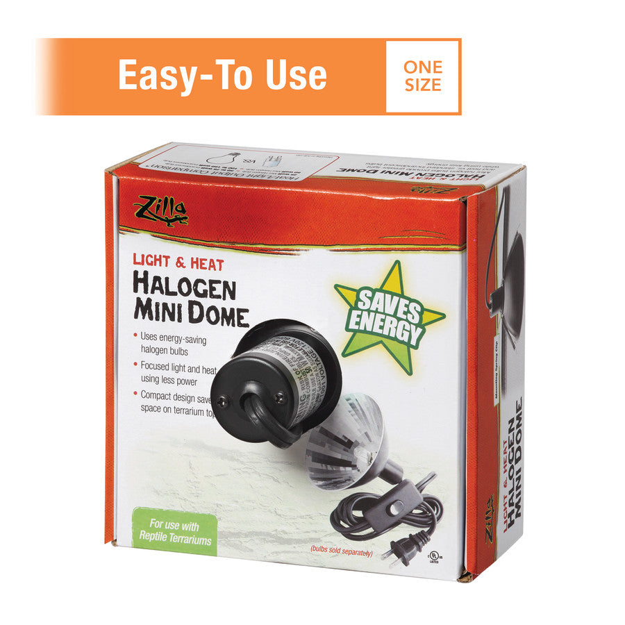 Zilla Light  Heat Halogen Mini Dome For Reptile Terrariums 1ea/One Size