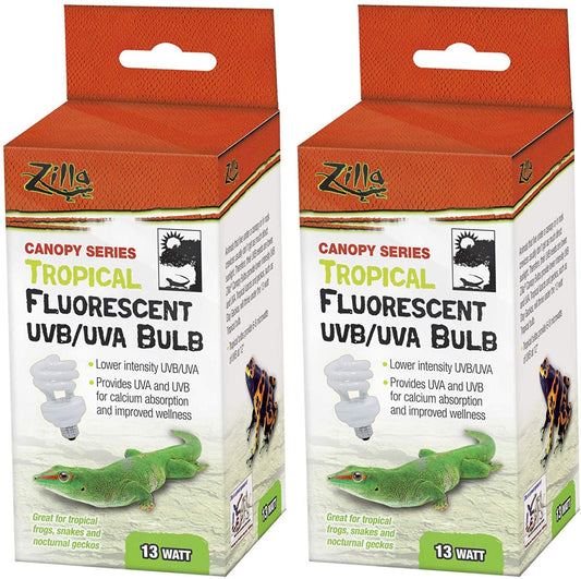 Zilla Canopy Series Fluorescent UVB/UVA Bulbs Tropical